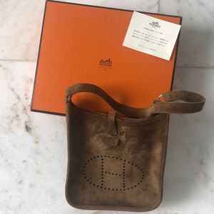 Hermès brown mini handbag